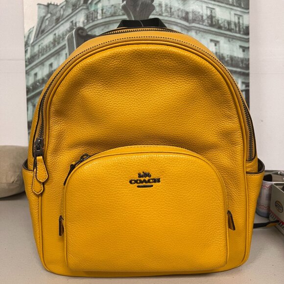 Coach 5666 Court Backpack IN Ochre main image 6